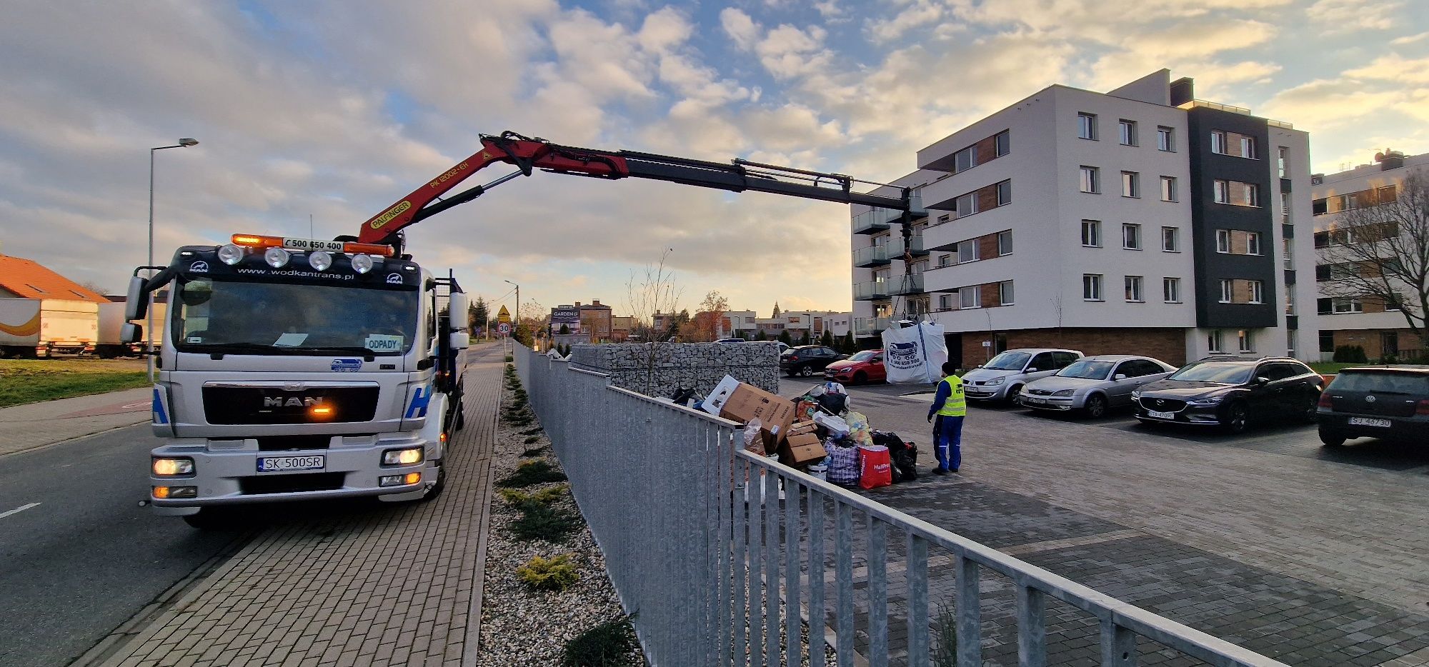 BIG-BAG kontener worek wywóz gruz remont odpady meble budowlane śmieci