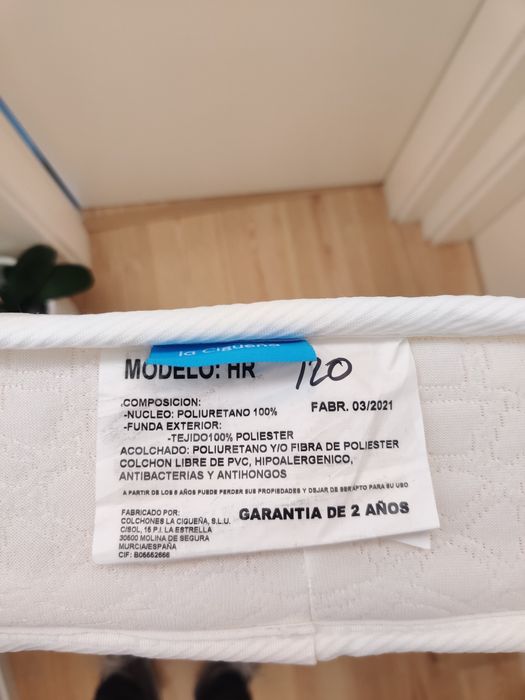 Colchão berço Lá Ciguena