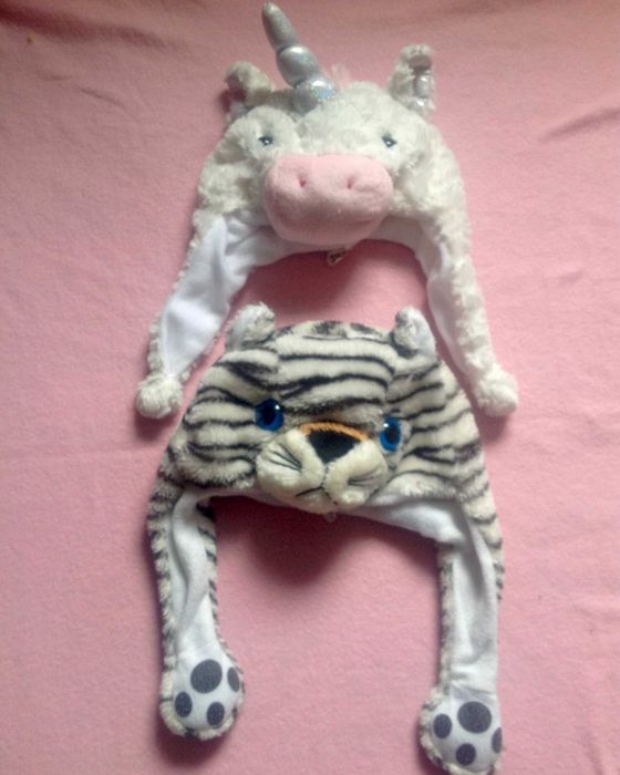 шапка Новогодняя Тигр Ослик Дракон Жабка Пони Пилот Олень Снеговик