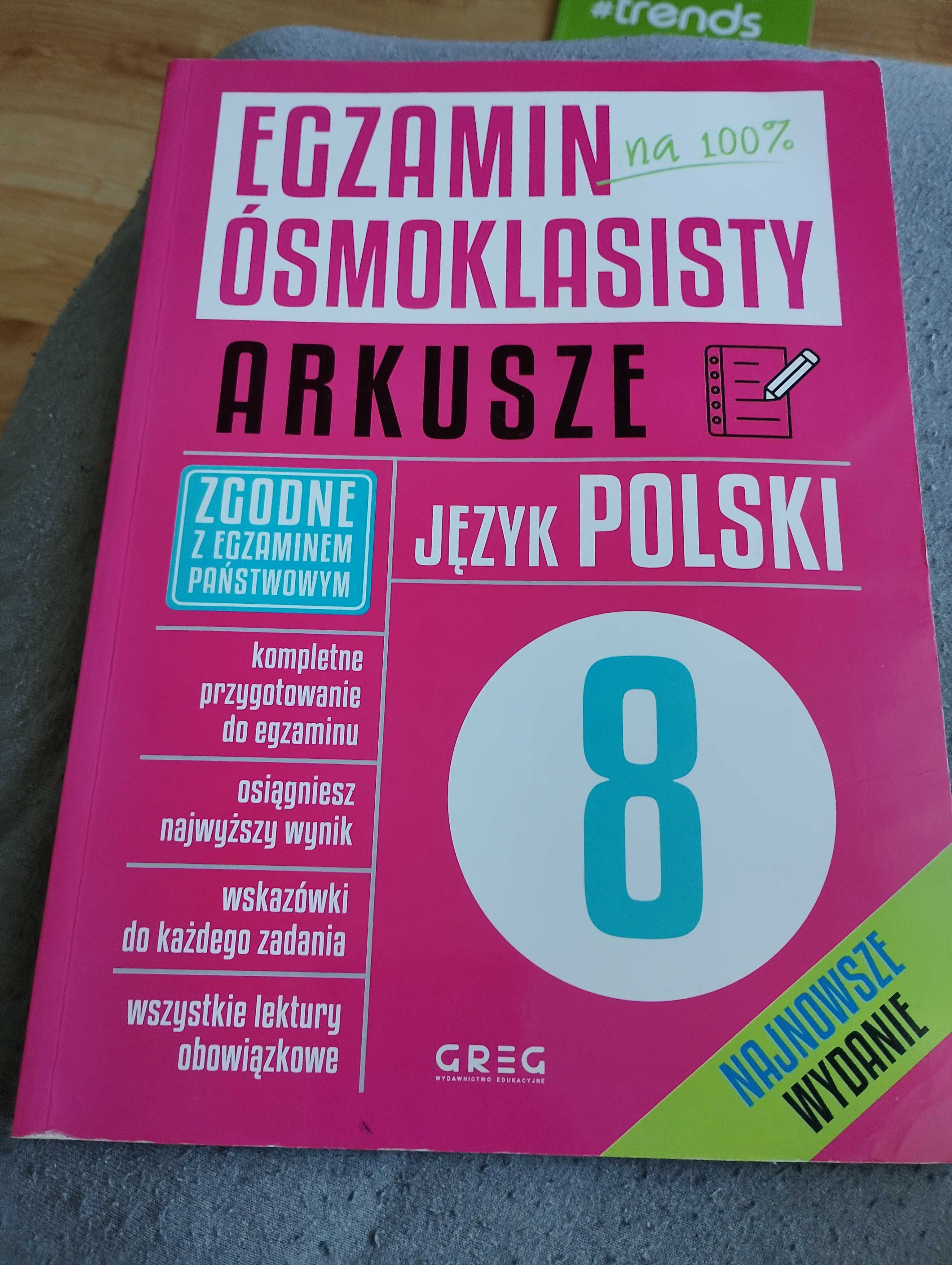 Egzamin osmoklasisty język polski arkusze 8