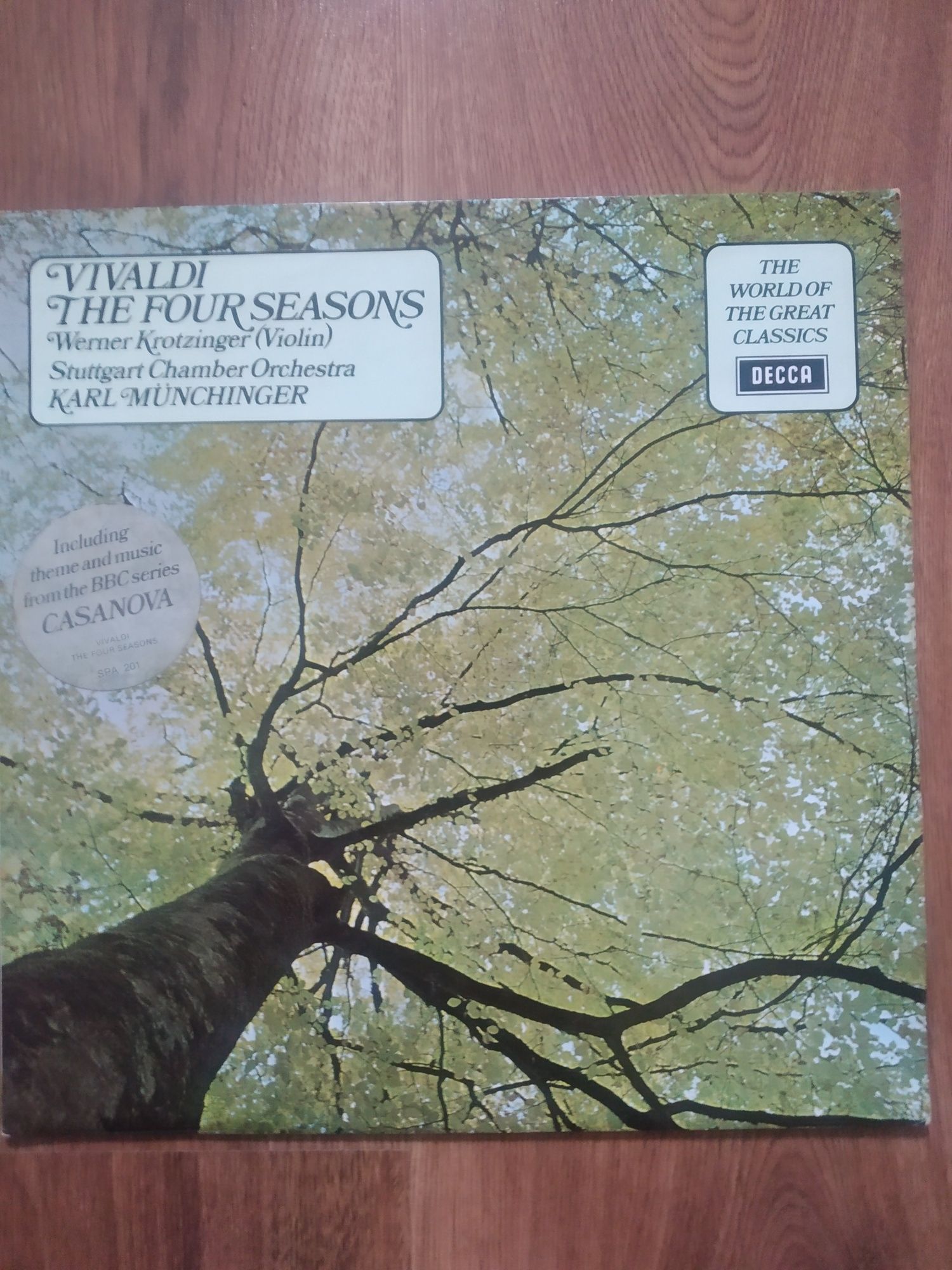 Vivaldi cztery pory roku 4 four seasons Werner Krotzinger winyl