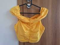 Zara top crop na lato, hiszpanka rozmiar L.