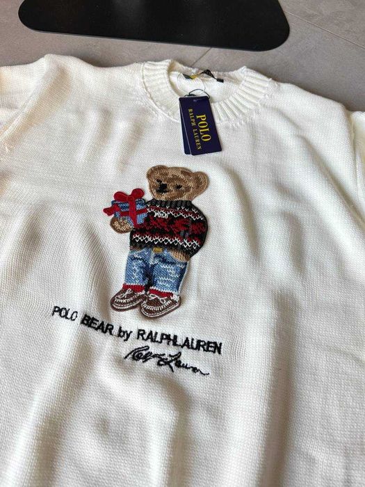 Светр Polo Ralph Lauren White з ведмедиком