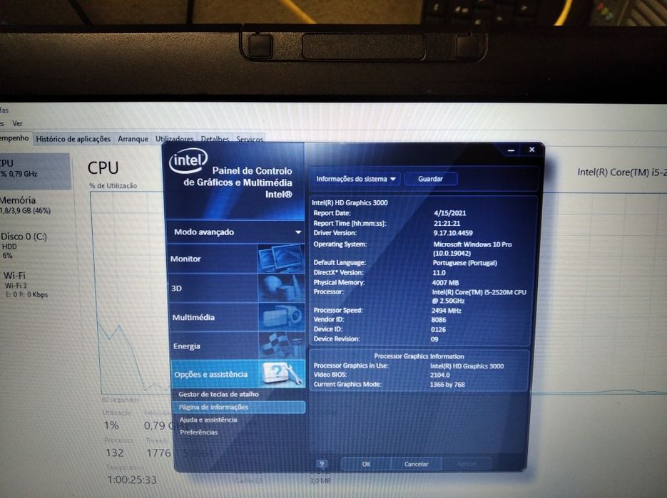 Fujitsu lifebook S751 I5 4GB DDR3