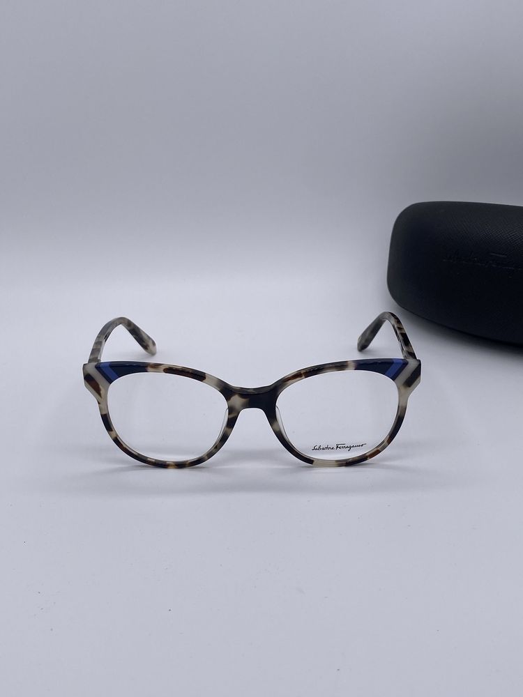 Okulary oprawki damskie kocie  Salvatore Ferragamo SF 2796  Szare