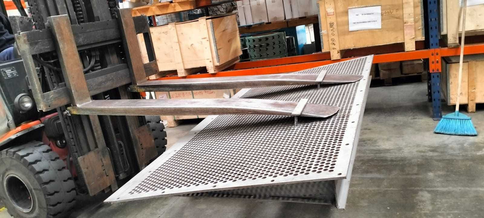 Rampa ponte de ligação móvel em aço