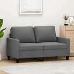 Sofa kanapa 2-os ciemnoszara 120cm tkanina MEBLE OUTLET