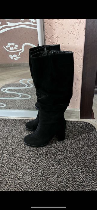 Сапоги зима натур. замша