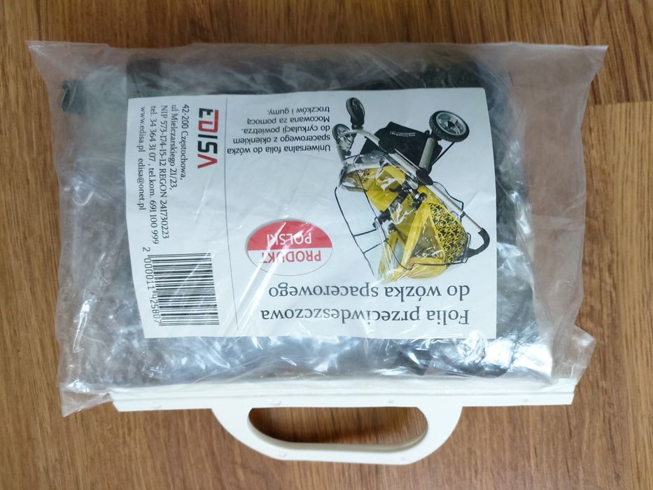 Folia przeciwdeszczowa do spacerówki