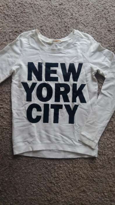HM biala bluza bez kaptura New York NY 12 14 lat 158