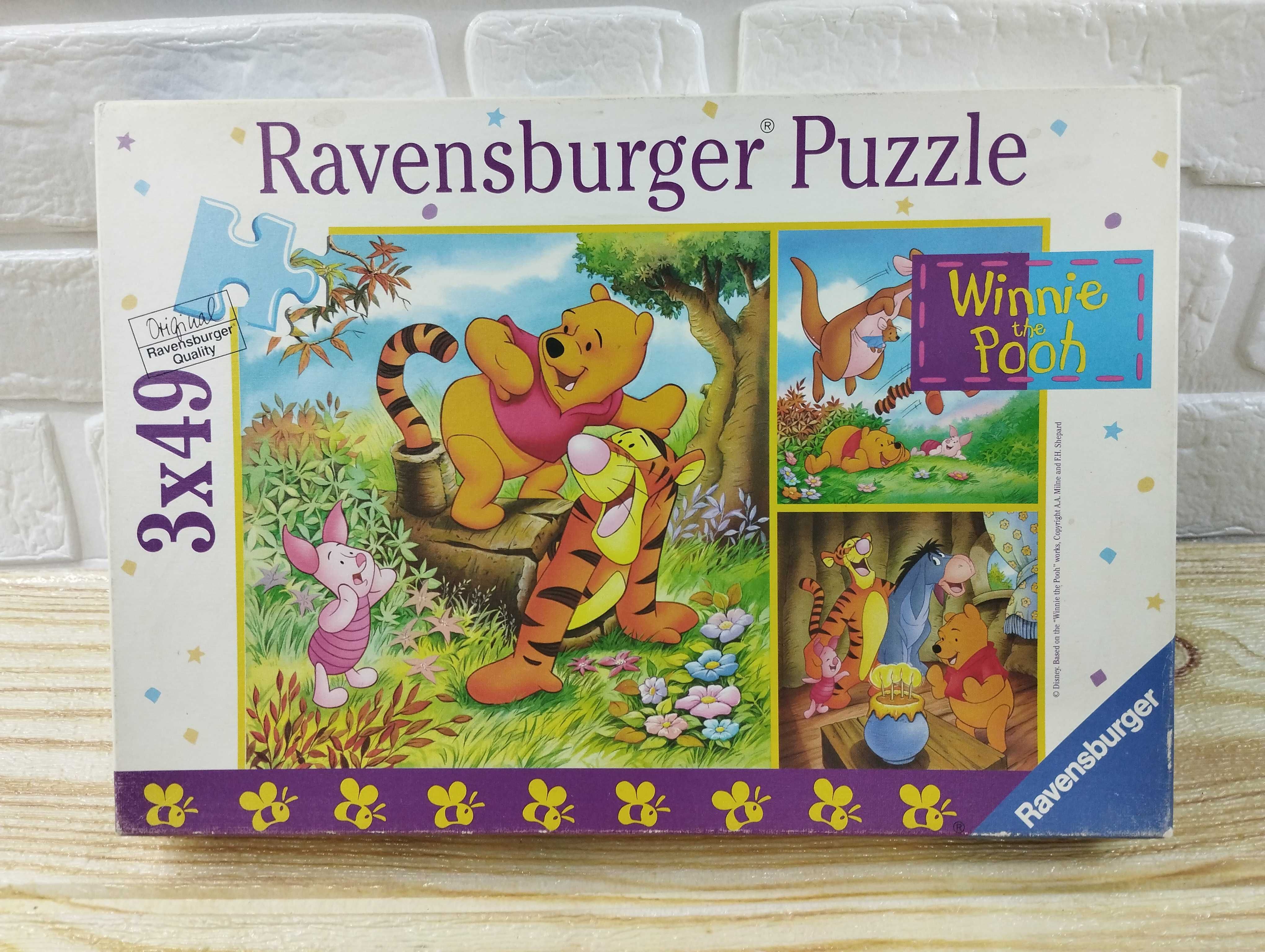 Пазли Winnie the Pooh 3х49 від Ravensburger