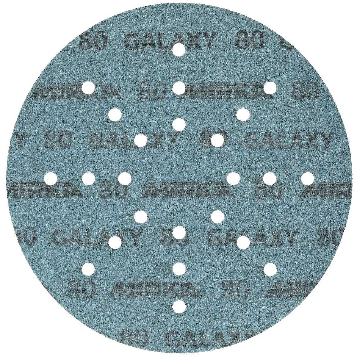 Papier ceramiczny MIRKA GALAXY Fi 225 mm 24H P80 na rzep - 5 sztuk