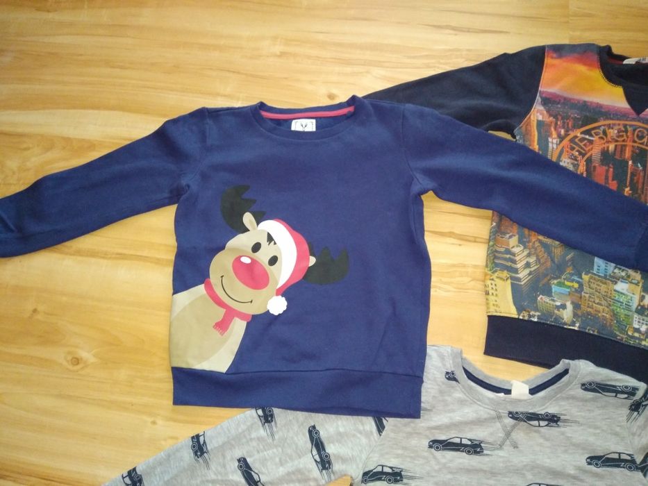 Zestaw trzech bluz chłopięcych rozmiar 134/140 (cena za całość)