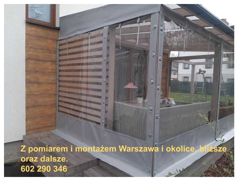 Plandeka na zadaszenie tarasu, przezroczyste plandeki na zamówienie.