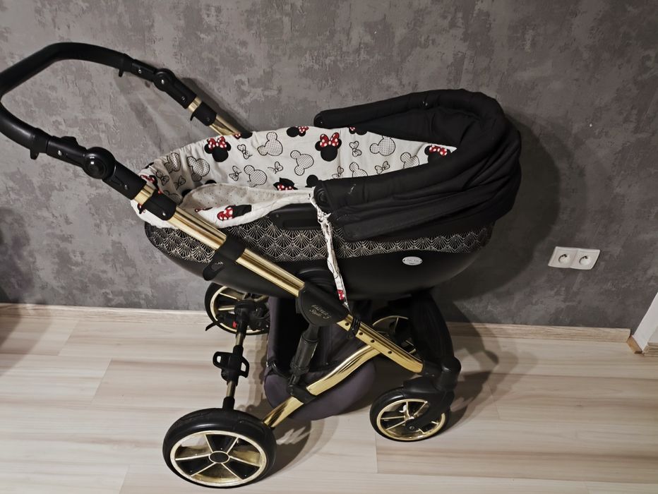 Wózek Baby Merc Faster 3 czarno złoty