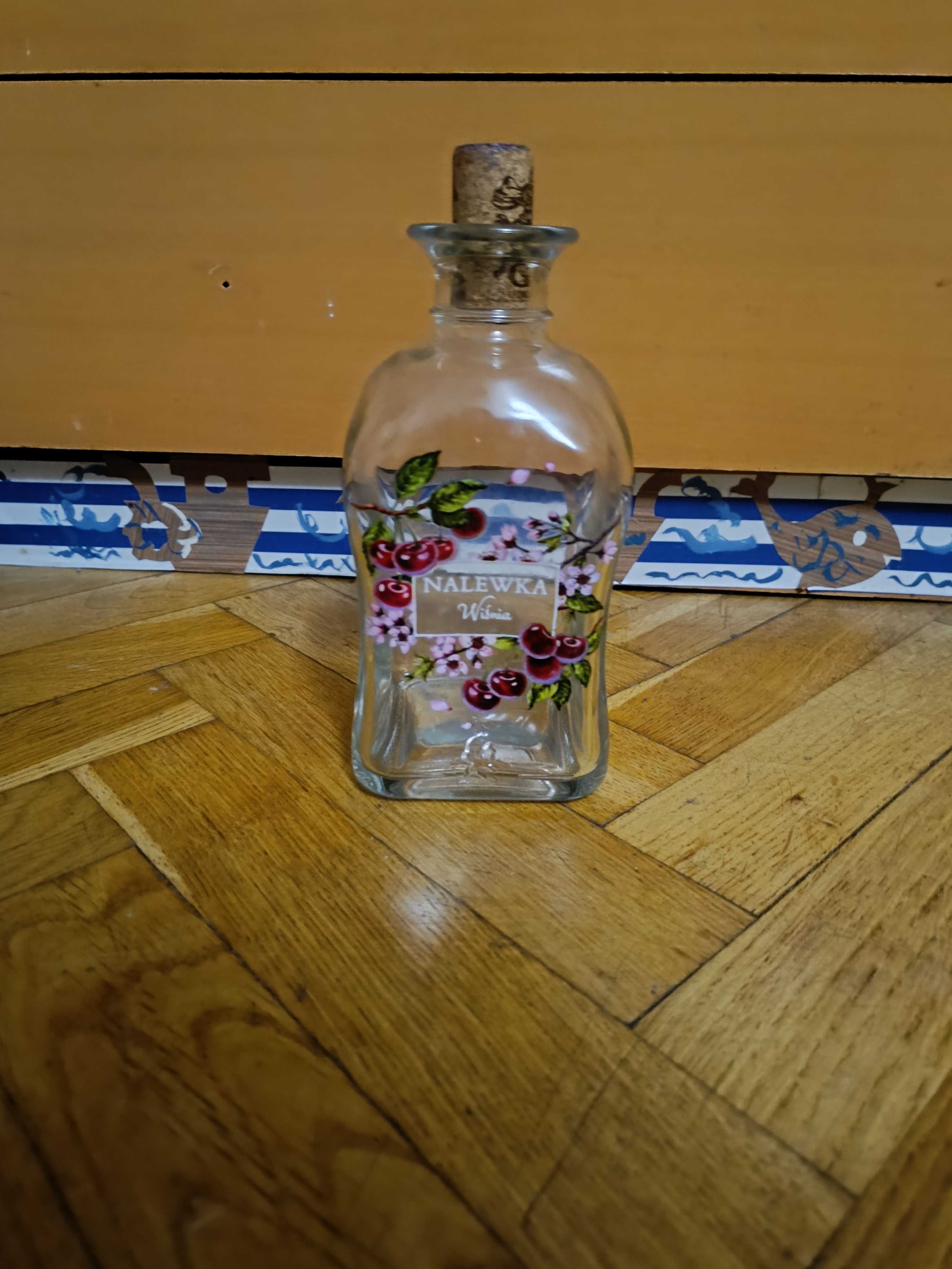 Butelka  szklana z korkiem