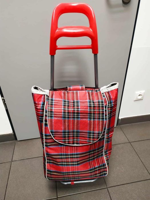 Torba zakupowa wraz z wózkiem na kółkach