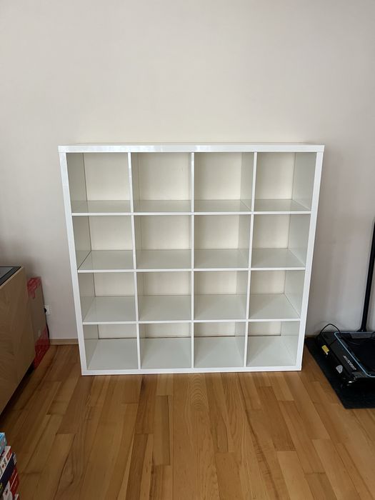 Duży regał Ikea Kallax regał biały POŁYSK 147cm x 147 cm