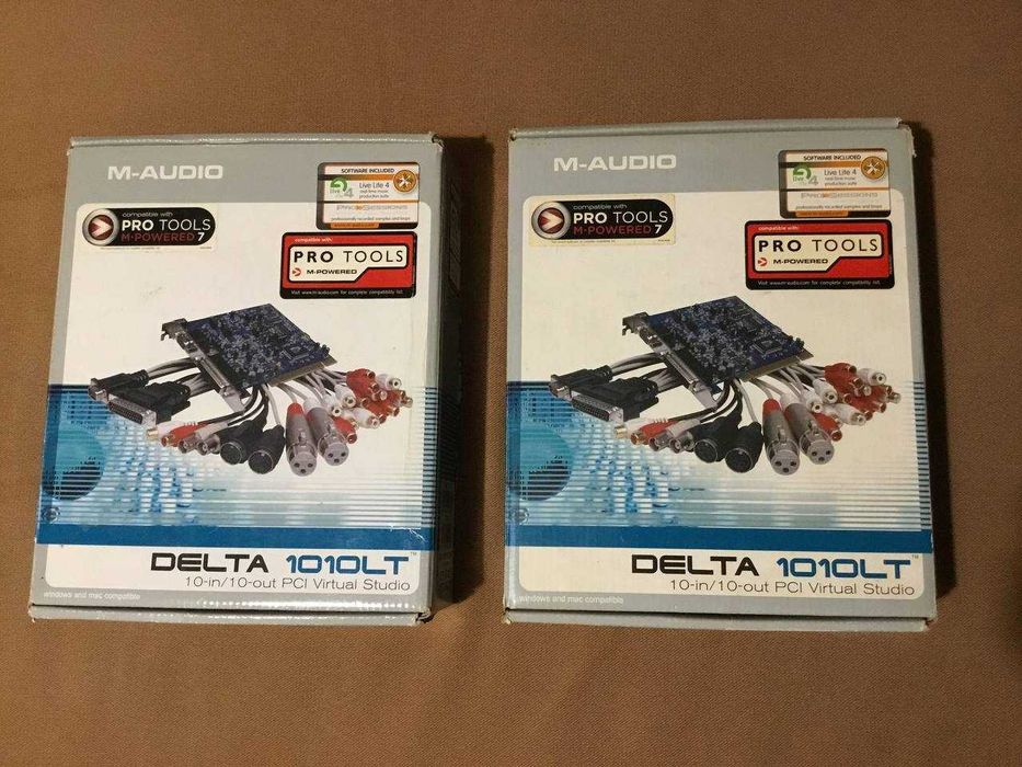 Дві звукові карти M-Audio 10/10LT.