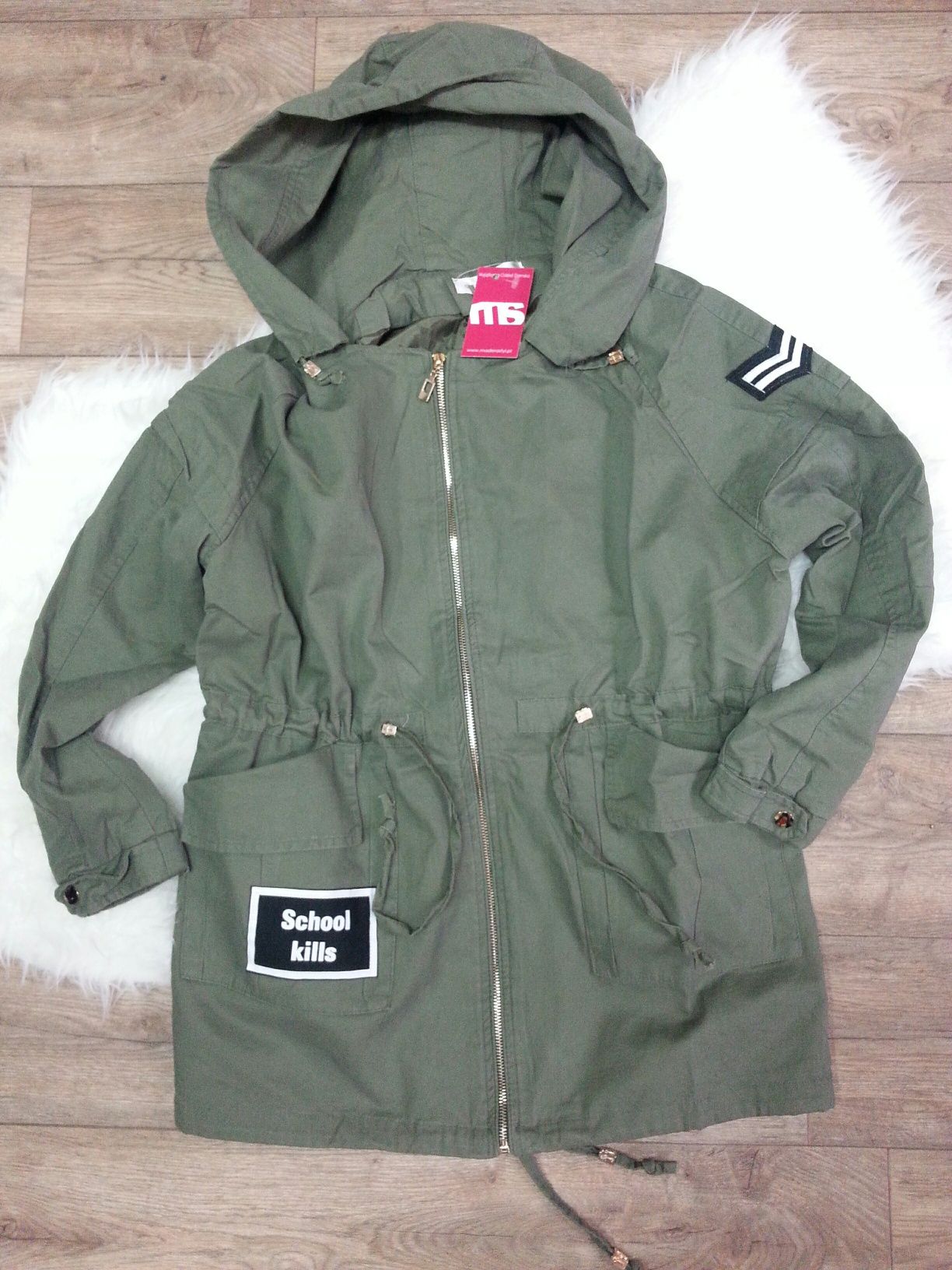 Parka khaki rozm M/L