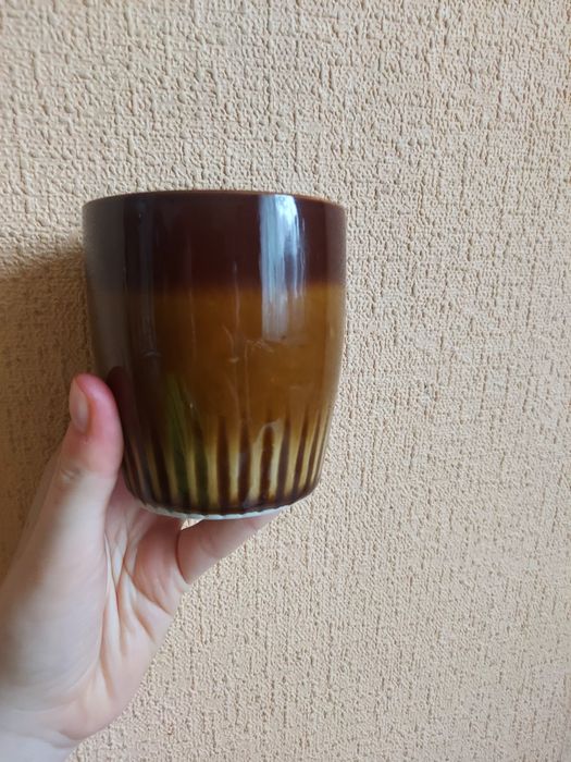 Ceramiczne kubki tulowice prl vintage