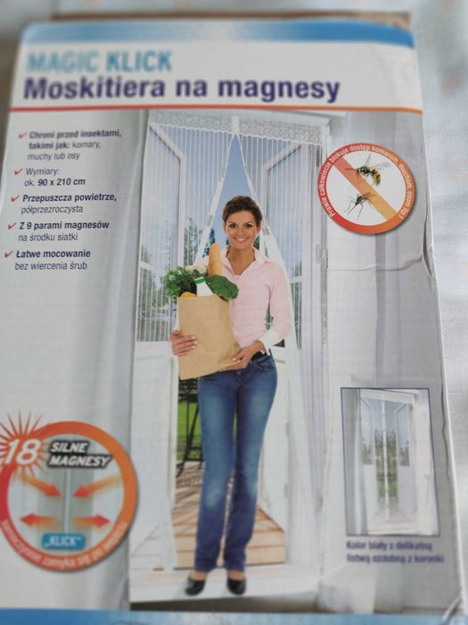 Moskitiera na magnesy MAGIK  KLICK , NOWA
