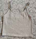 Szary crop top ramiączka