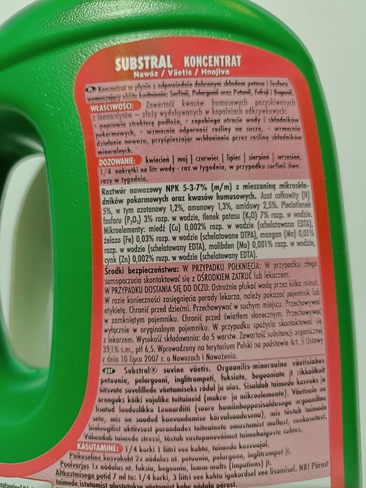 Substral Nawóz w płynie z humusem Burza Kwiatów 1L