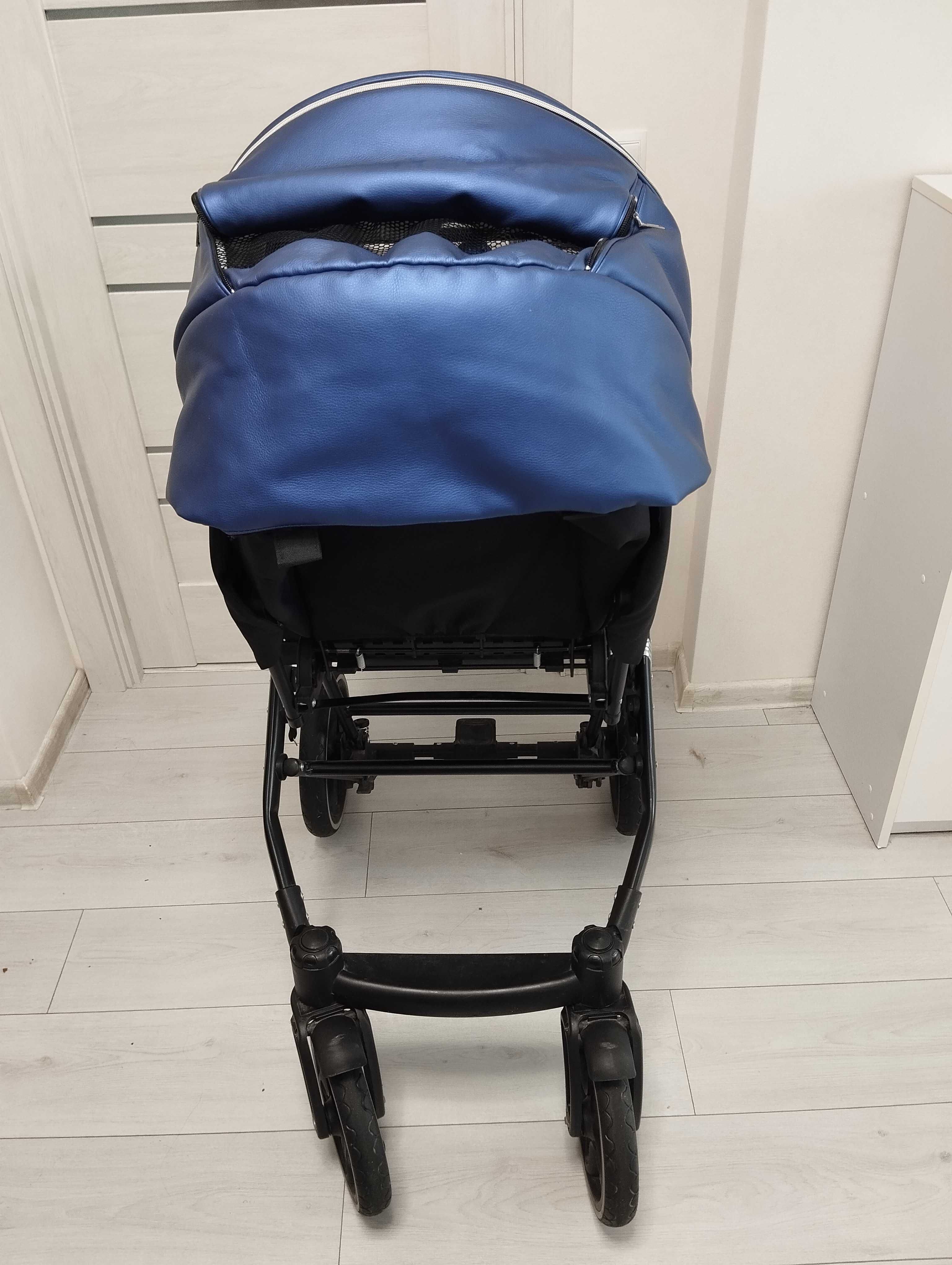 Продам дитячу коляску 2В1 ANGELINA KAPRIS LUXURY синя в гарному стані