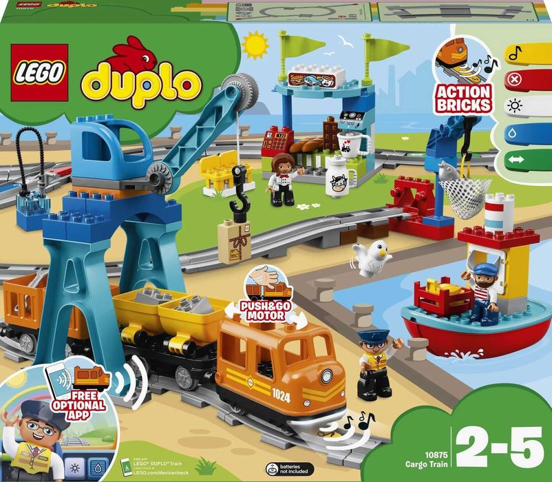 LEGO DUPLO 10875 Pociąg towarowy z dźwiękiem