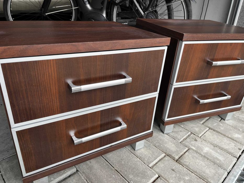REZERWACJA! Szafki Nocne 2szt.- Wenge/okucia aluminium, zakup-Bodzio