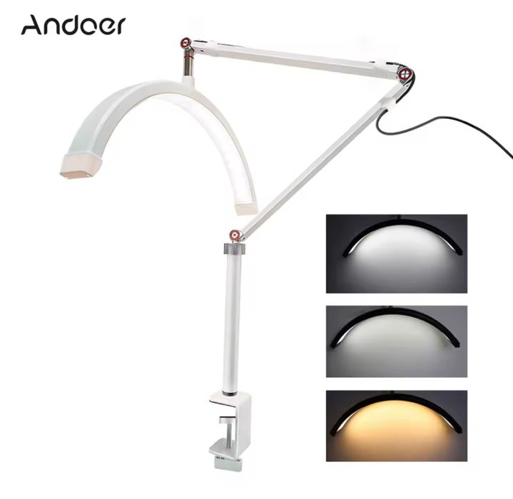 Lampa Andoer HD-M3X półksiężycowa Led do salonu kosmetycznego