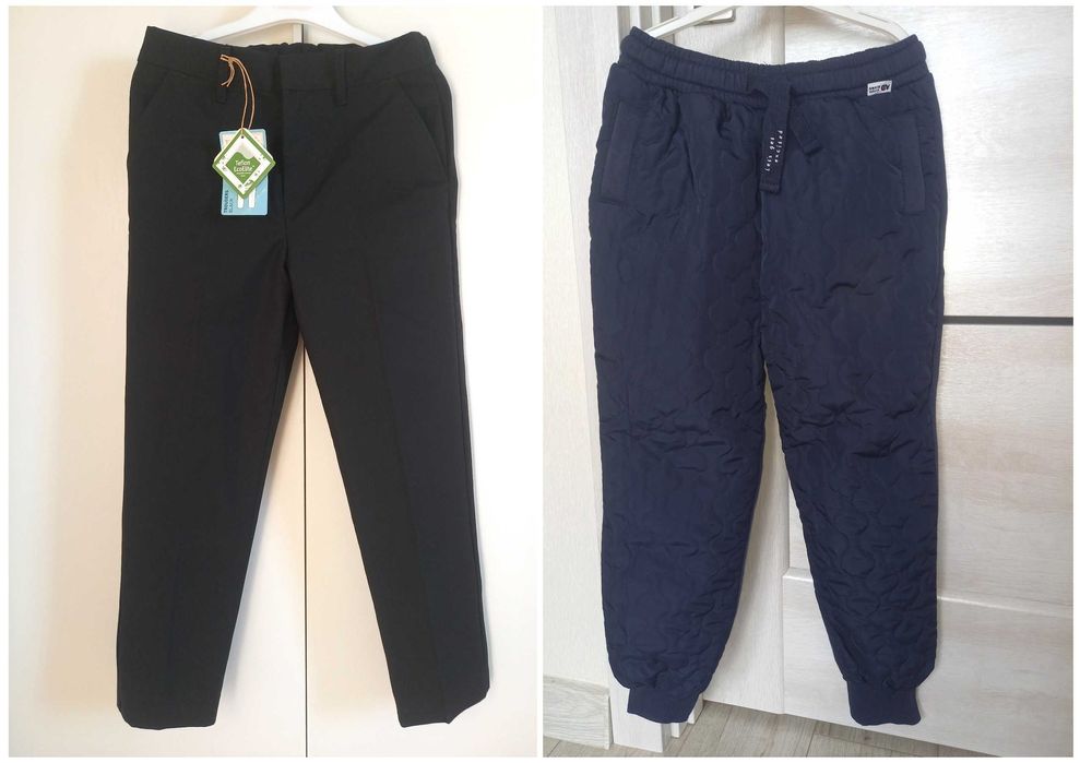 Демісезонні спортивні штани нові шкільні брюки для хлопчика 8-9 років