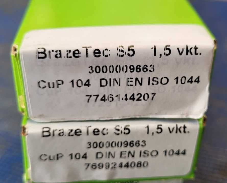 LUT twardy do miedzi BrazeTec S5 1,5x500 1 kg 5% SREBRA