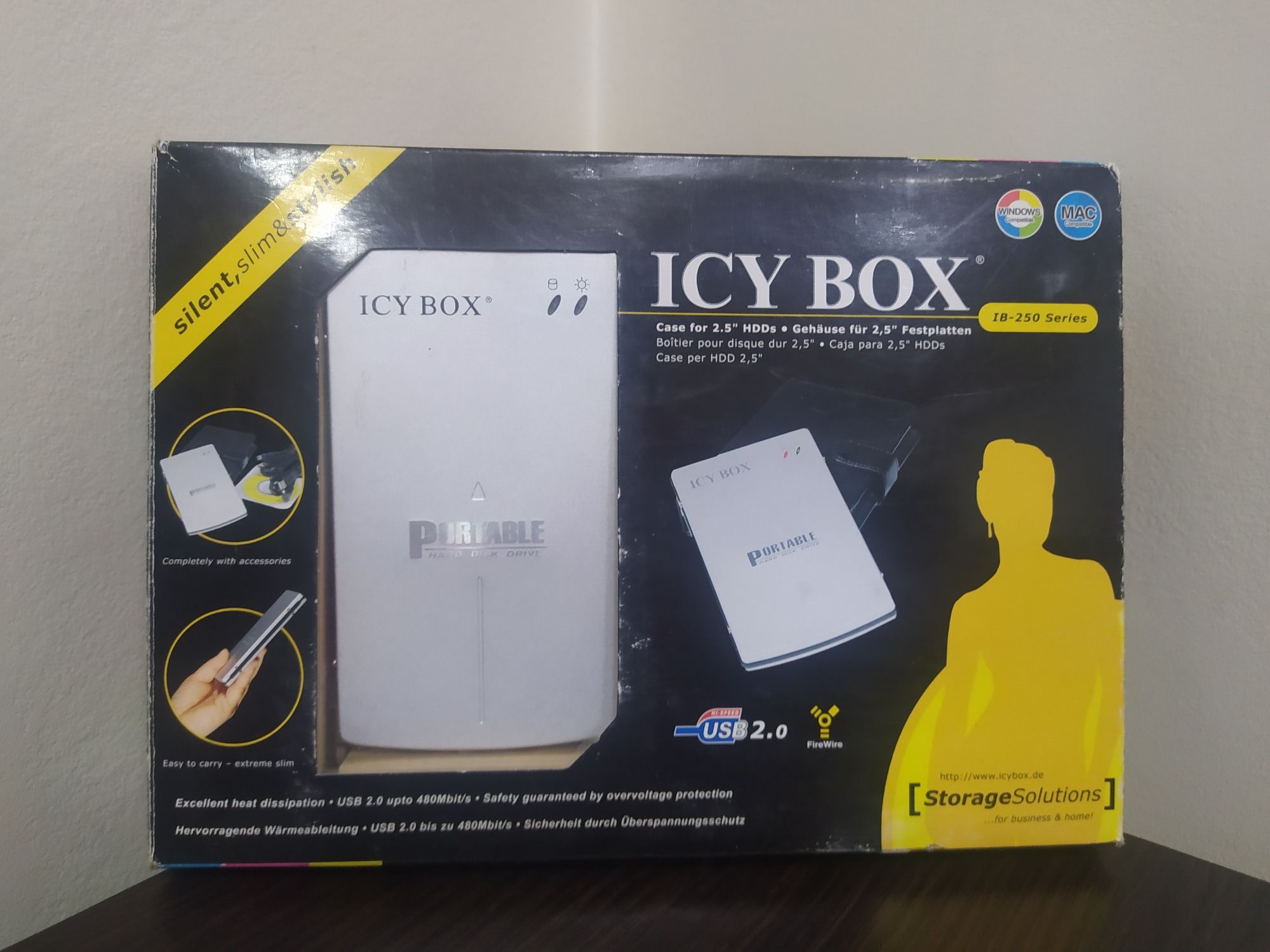 Кишеня зовнішня icy box ib-250u