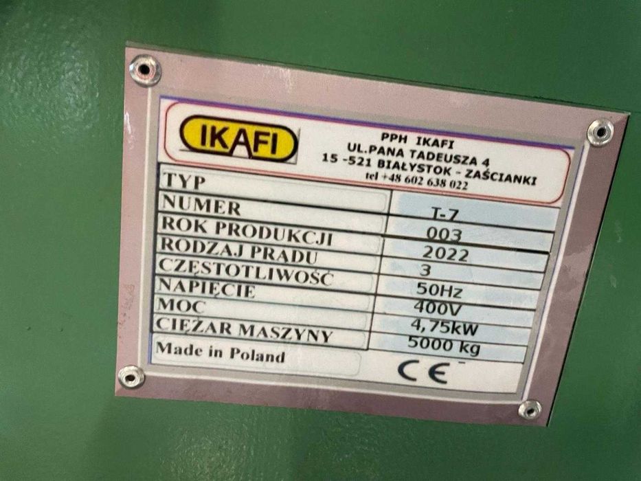 Trapeziarka, profilarka, felcarka, walcarka IKAFI T-7