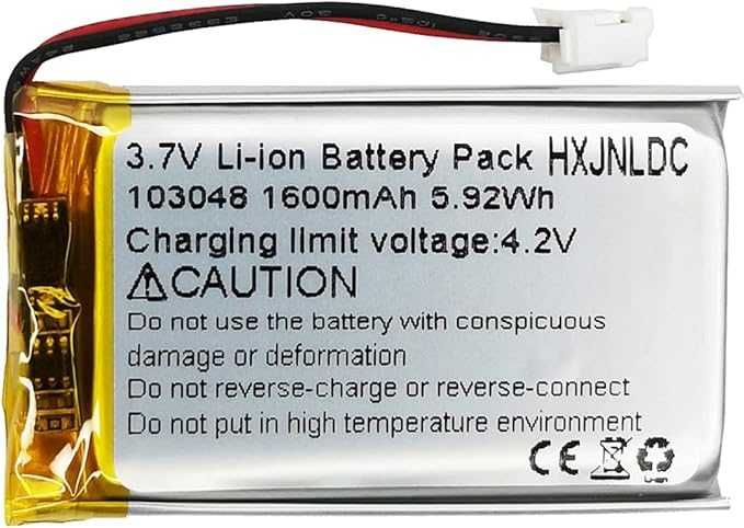 HXJNLDC DC 3,7 V 1600 mAh 103048 Akumulator