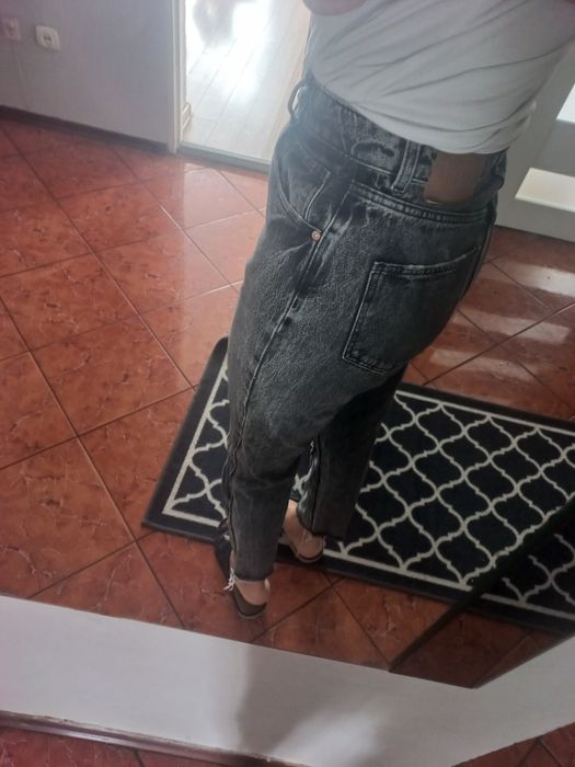 Spodnie Zara MomFit 7/8