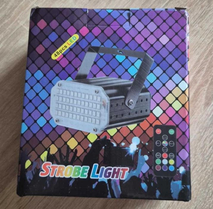 Stroboskop LED Lampa dyskotekowa