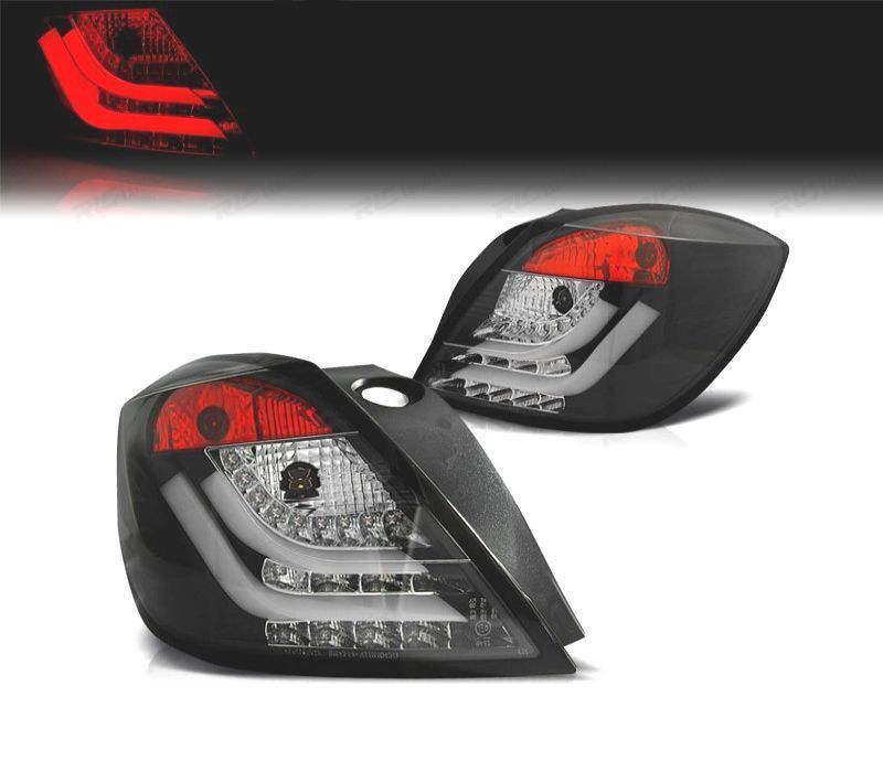 FAROLINS TRASEIROS OPEL ASTRA H GTC 04-09 LIGHT BAR FUNDO PRETO