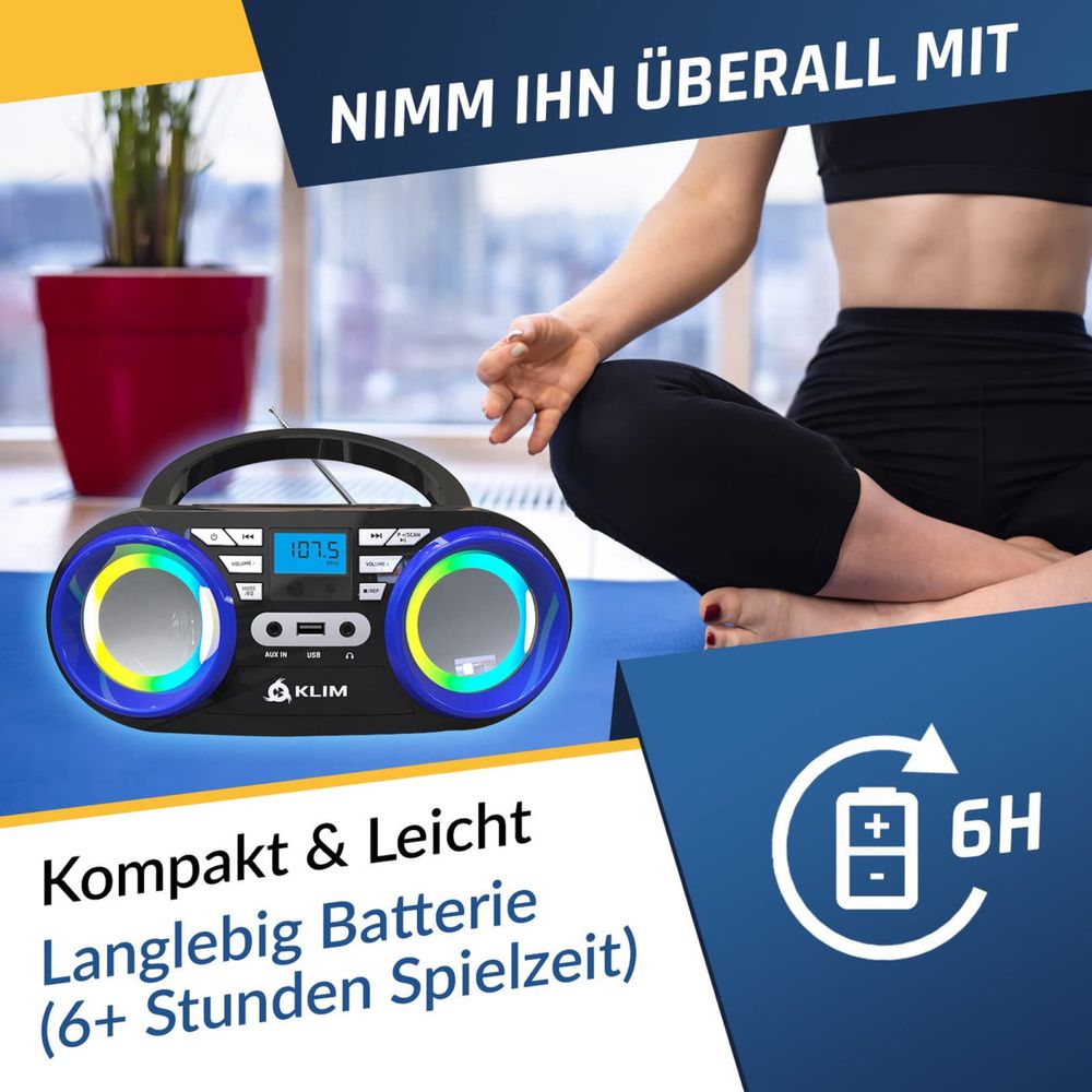 KLIM B3 przenośny odtwarzacz CD - NOWOŚĆ 2024