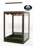 Terrarium 15 x 10.6 x 10.6 cm GILOTYNA dla skakun modliszka itp. BIAŁE