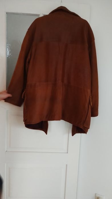 Płaszcz skórzany męski