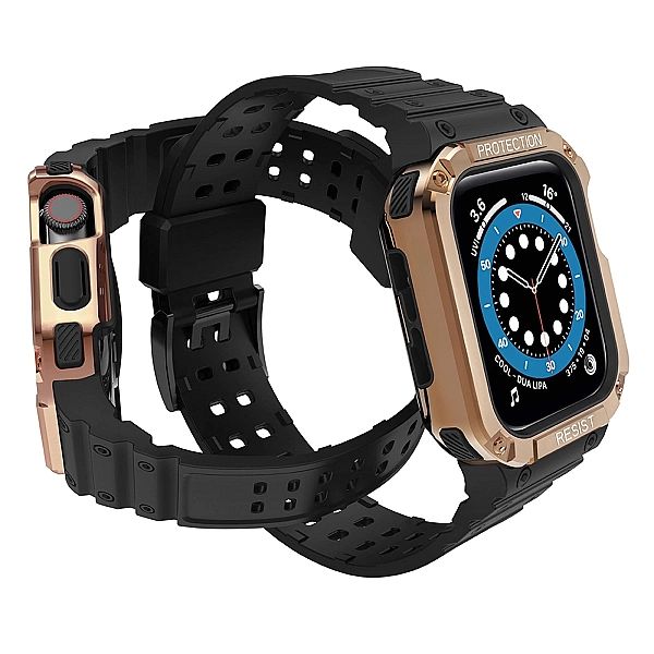 Protect Strap Band opaska z etui do Apple Watch 7 / 6 / 5 / 4 / 3 / 2