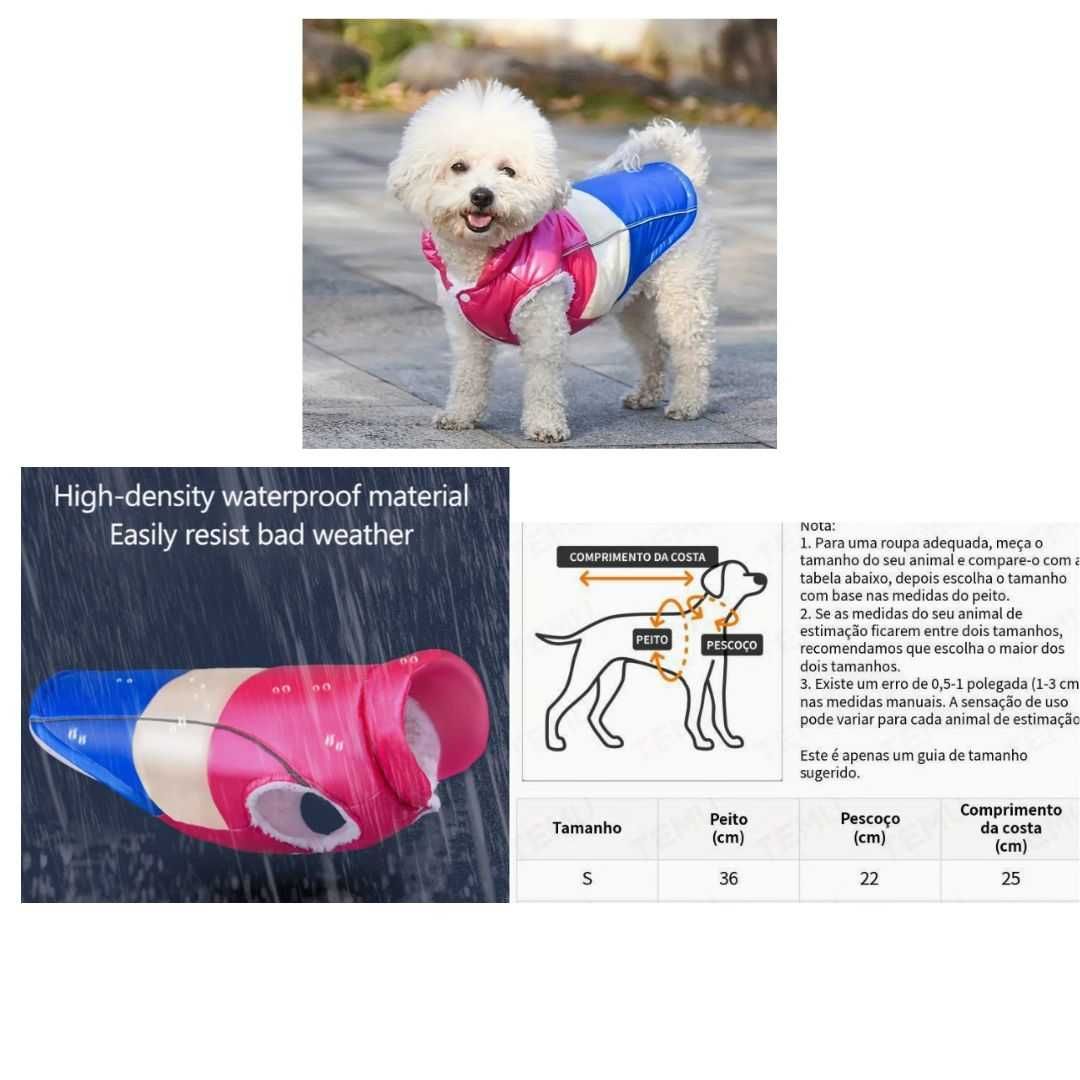 Roupa para Cão Microfibra S Pequeno