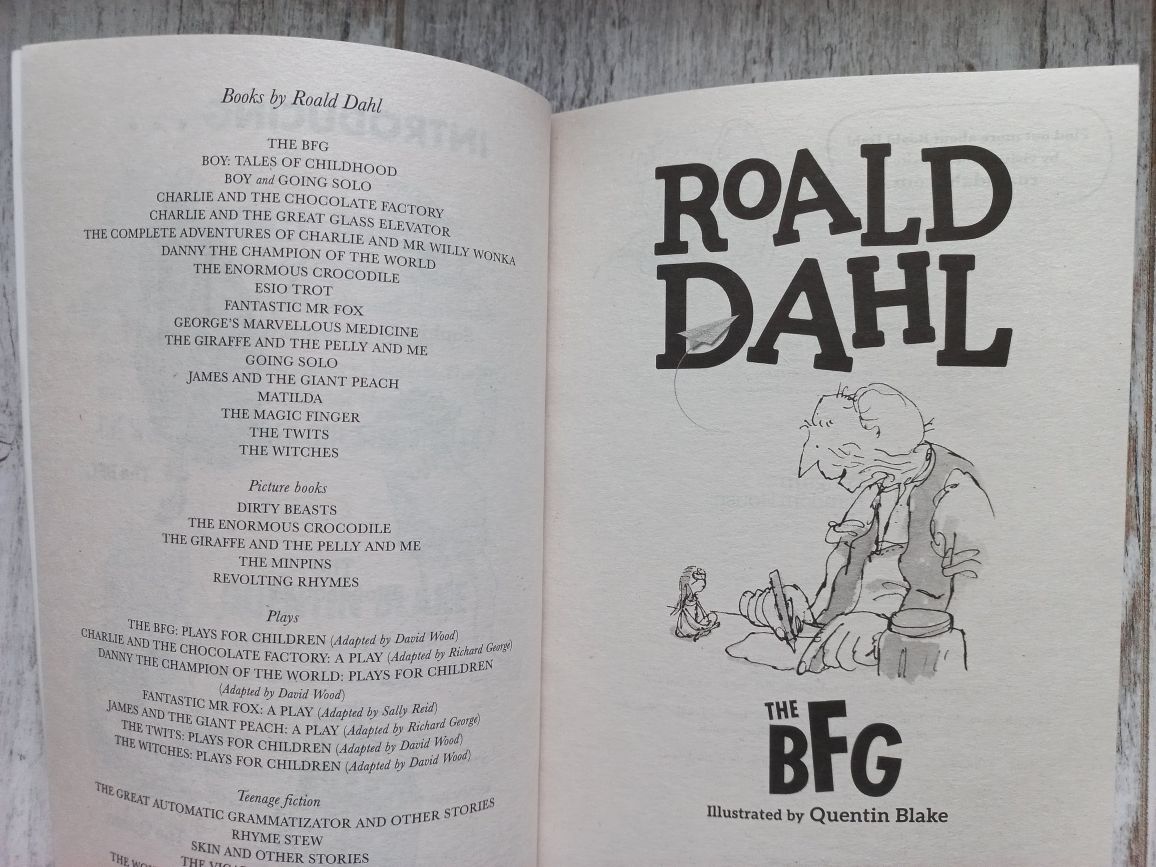 Книга англійською Roald Dahl "The BFG"