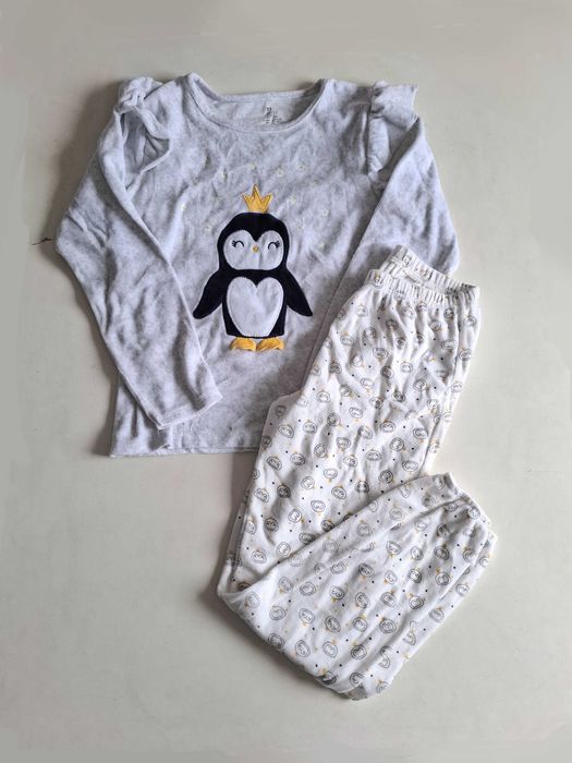 Pijama de veludo Zippy 10-12 anos (brilha no escuro)