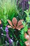 Lilia metalowa, kwiat metalowy stalowy corten