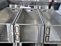 Pojemnik Kosz Kuweta Skrzynka Metalowy Aluminiowy Magazynowy Transport