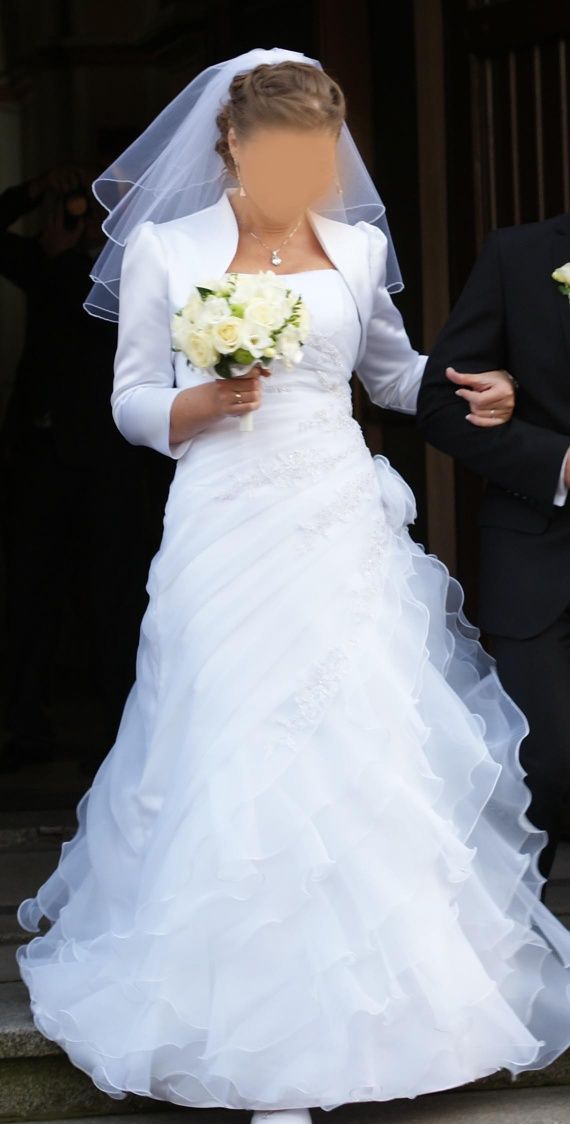 Suknia ślubna w stylu hiszpańskim biała rozmiar 38, 40, 42